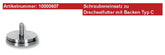 JET Zubehör Drechseln 10000607 Schraubeinsatz zu Drechselfutter  (f. Backen TYP C)